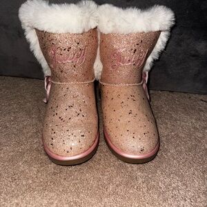 Juicy Couture Kids' Sparkly Pink Boots